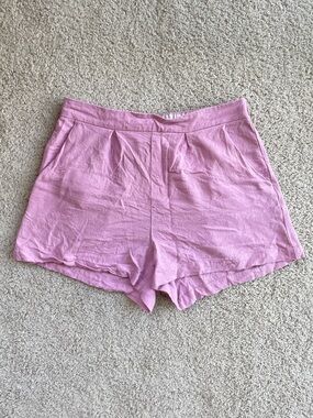 Altar'd State Light Purple High Rise Lightweight Tailored Shorts Size Medium
